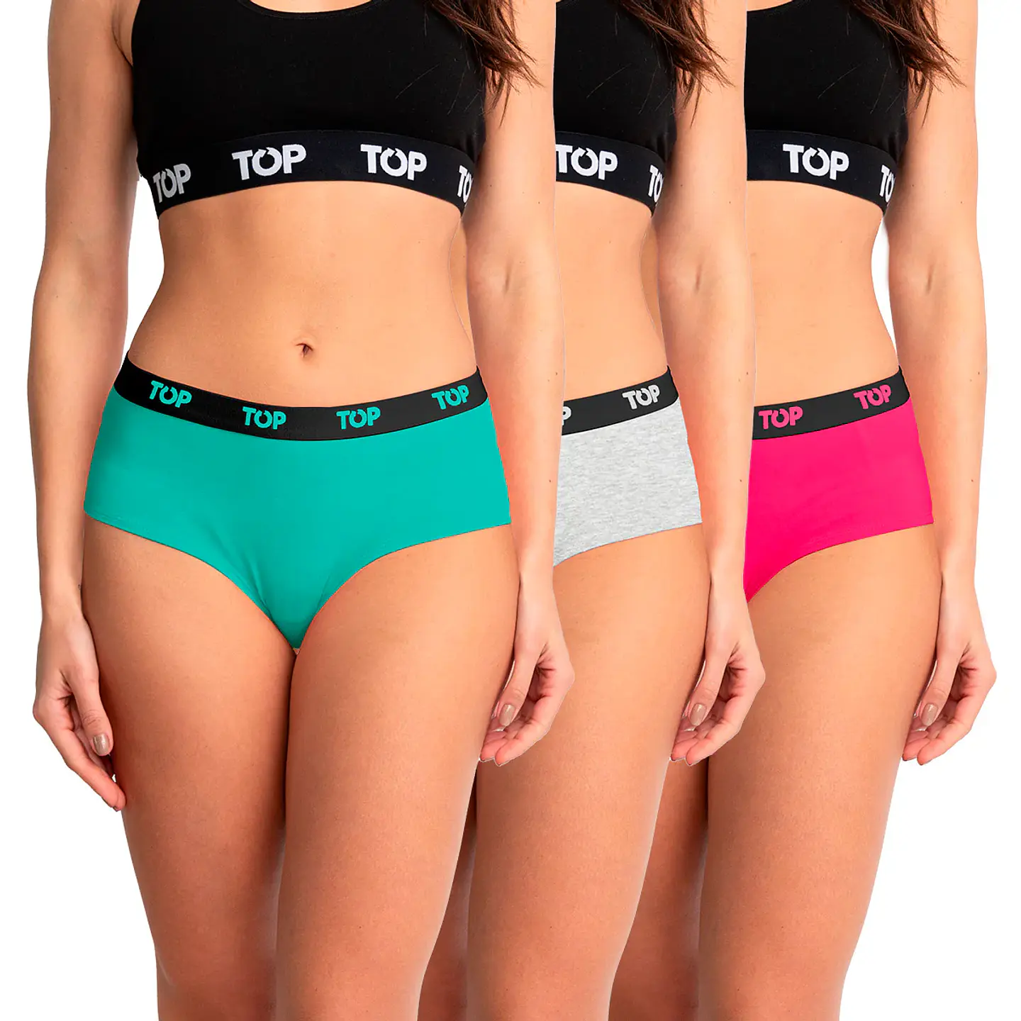Pantaleta Mujer Colores Surtidos Top M206P3 7