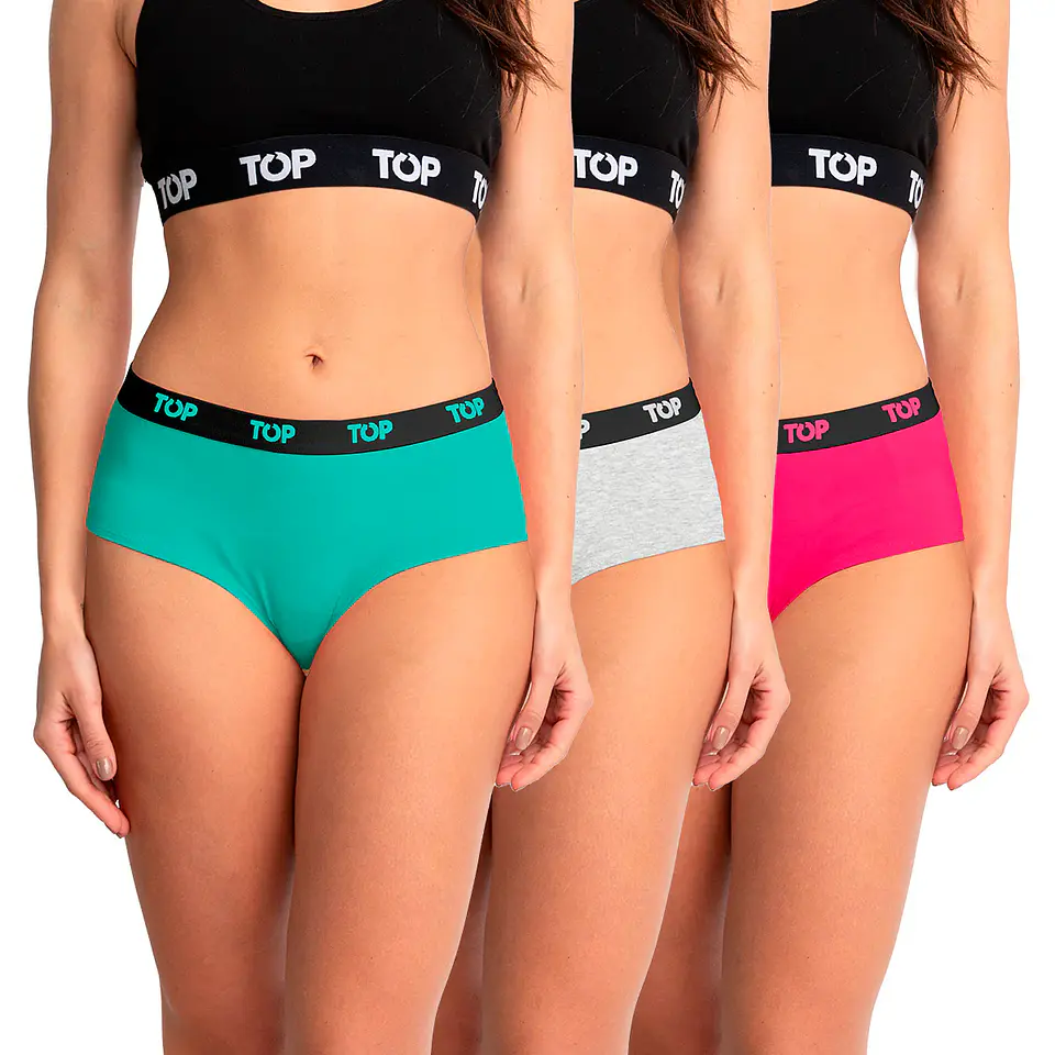 Pantaleta Mujer Colores Surtidos Top M206P3 7
