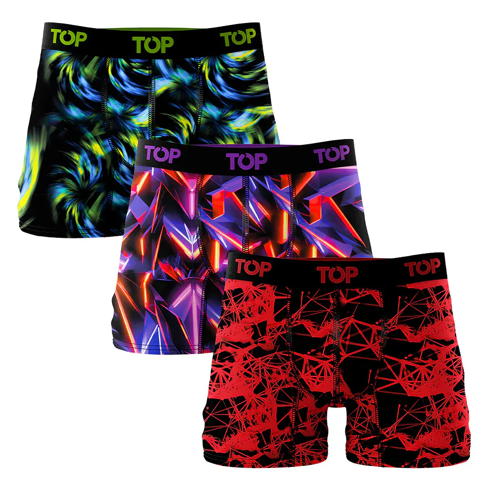 Boxer Hombre Colores Surtidos Top 208MP3NV24 1