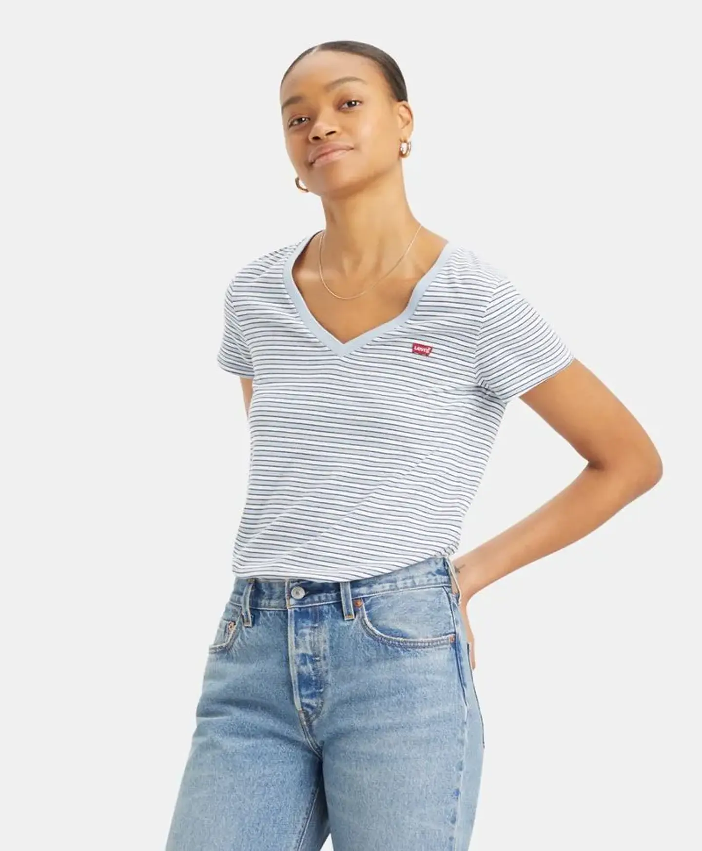 Polera Mujer Celeste Levis 85341-0077 1
