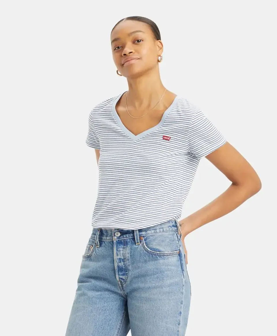 Polera Mujer Celeste Levis 85341-0077 1