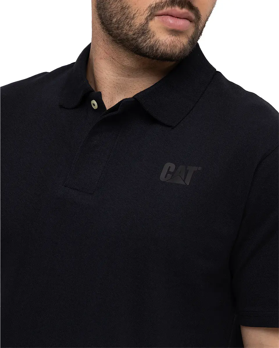 Polera Hombre Negra Cat 4010329-62B 3