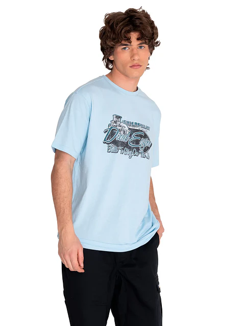 Polera Hombre Celeste Cat 4010506-BUD