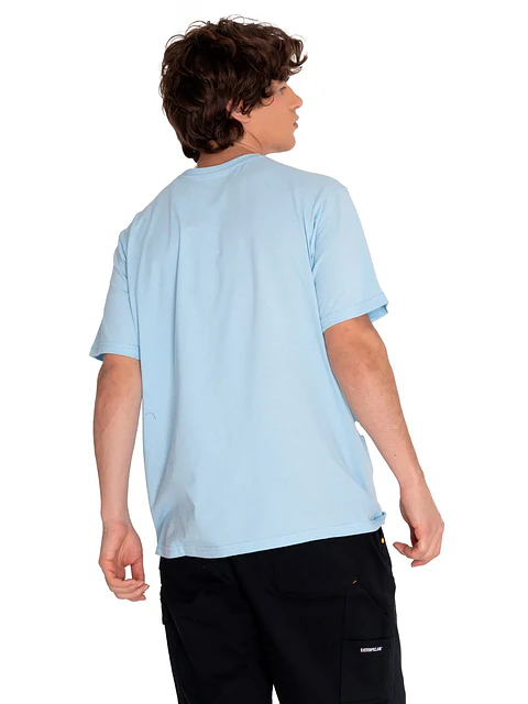 Polera Hombre Celeste Cat 4010506-BUD