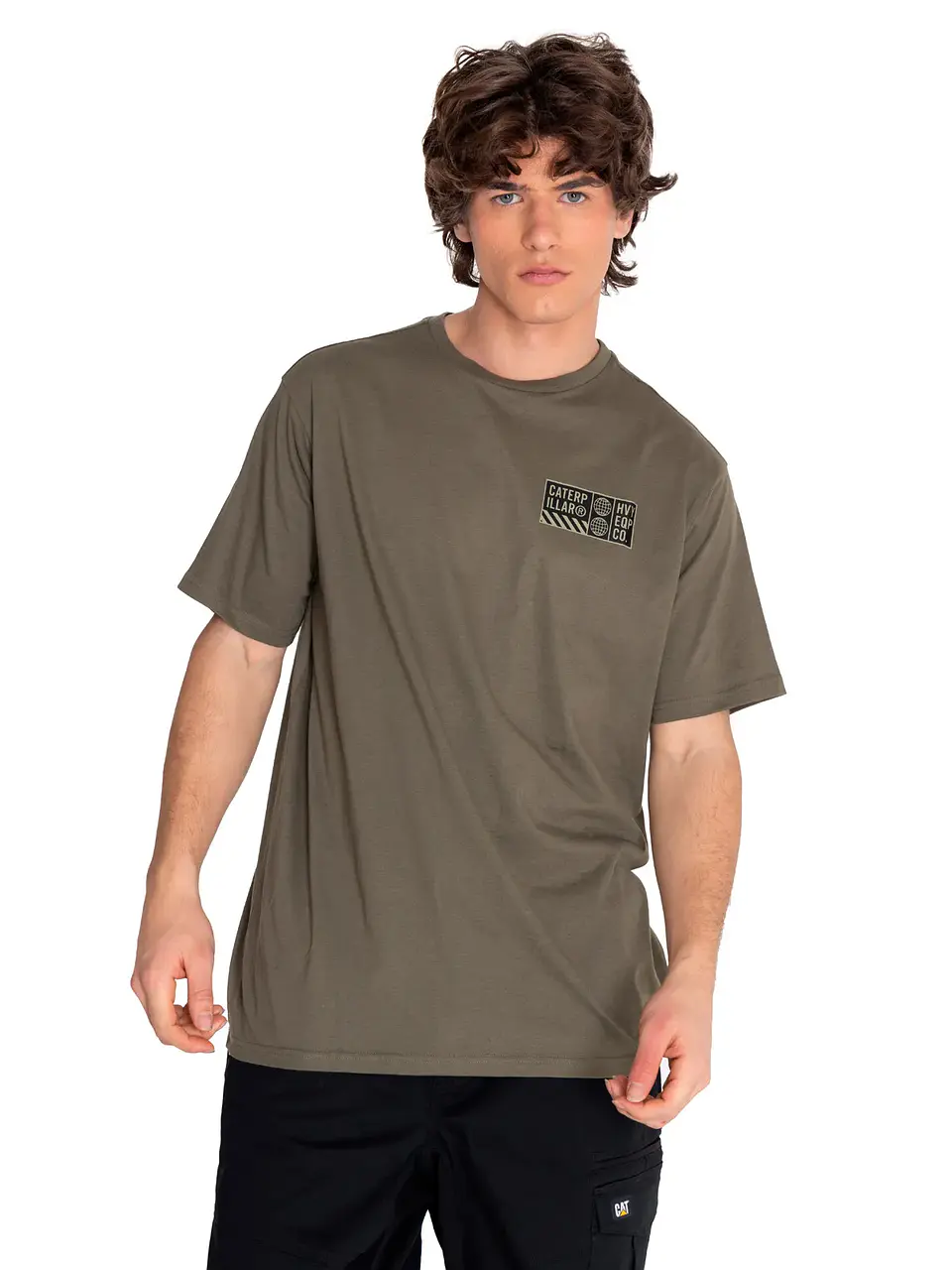 Polera Hombre Oliva Cat 4010522-DR3 1