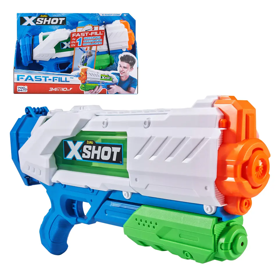 Lanza Agua de 700ml Consistema de Llenado Rápido Fast Fill Xshot Ansaldo 21668 1