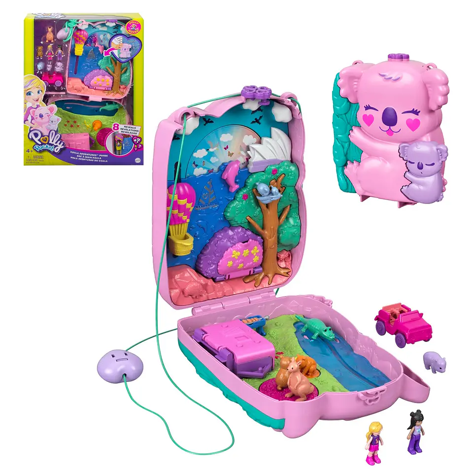 Polly Pocket Estuche Aventuras Koala Ansaldo 30685 1