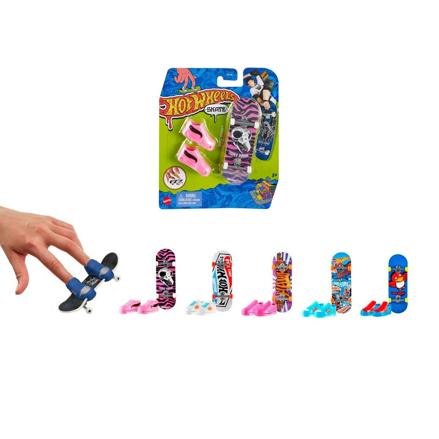 Hot Wheels Patineta con Tenis de Skate Mattel 31718 1