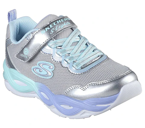 Zapatilla Niña Plateada Skechers 303717LSMLT