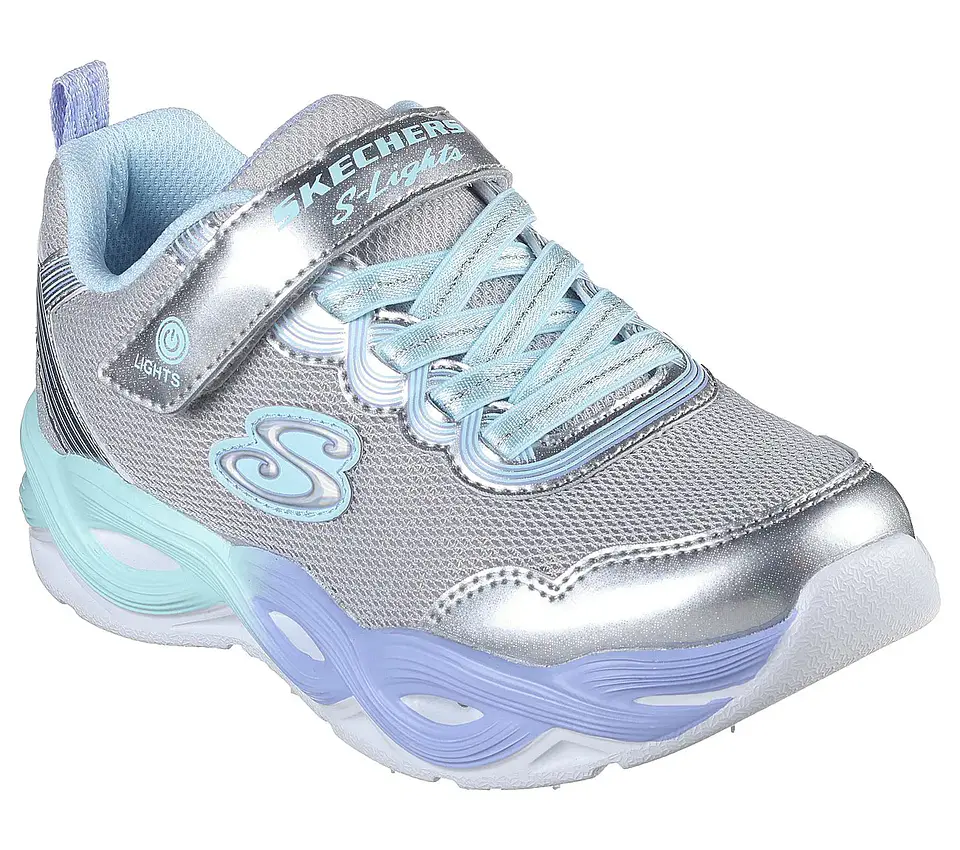 Zapatilla Niña Plateada Skechers 303717LSMLT 1