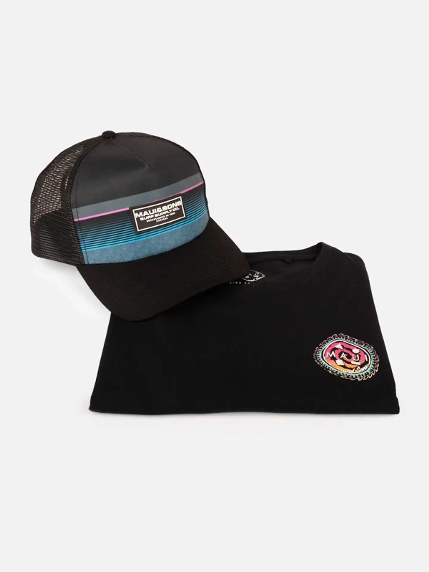 Pack Polera + Jockey Juvenil Negro Maui 5AV1123-MV 3