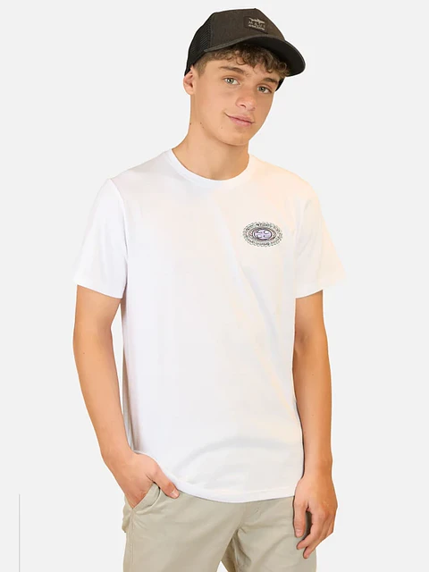 Pack Polera + Jockey Juvenil Blanco Maui 5AV1126-MV