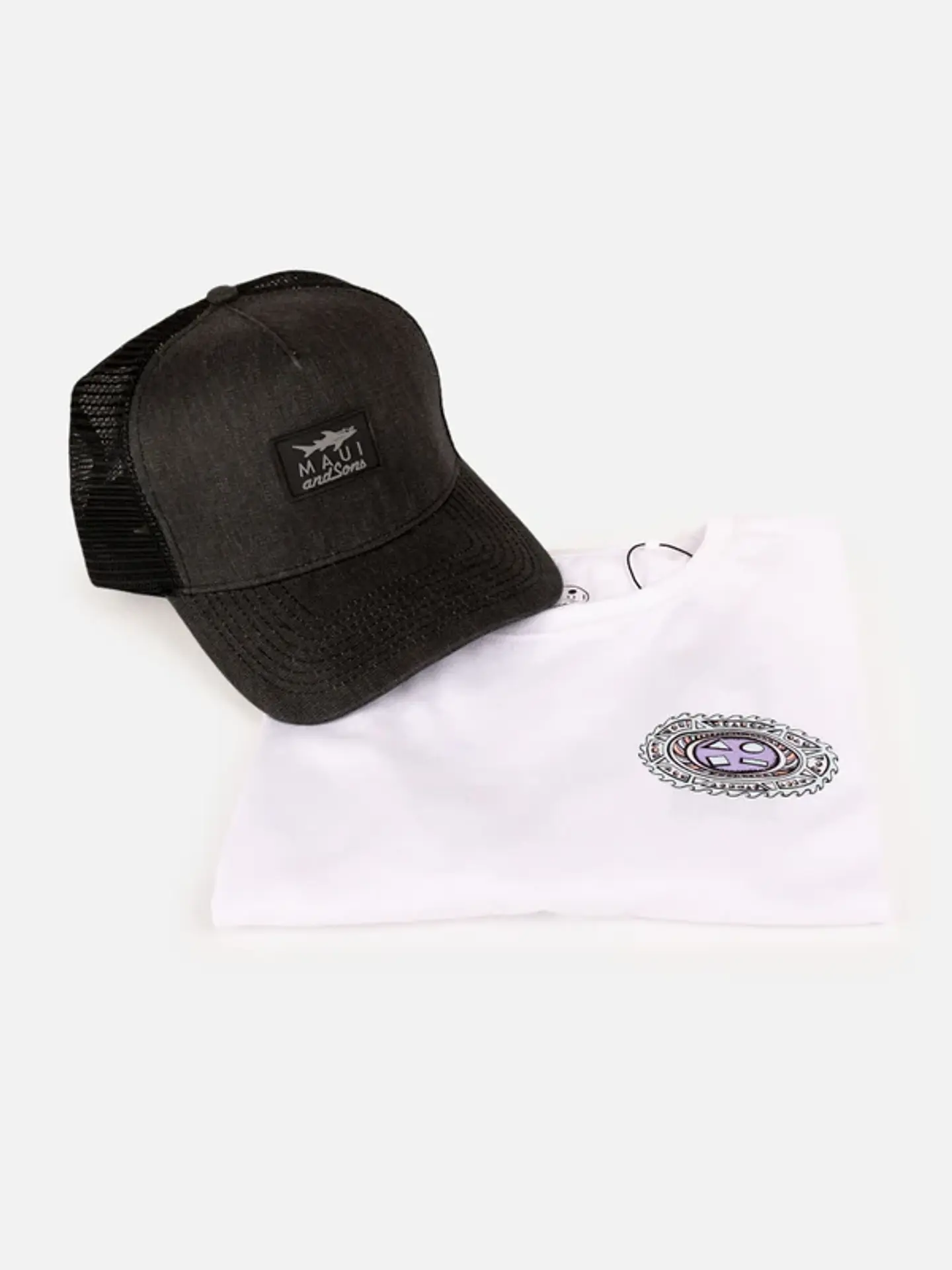 Pack Polera + Jockey Juvenil Blanco Maui 5AV1126-MV 3