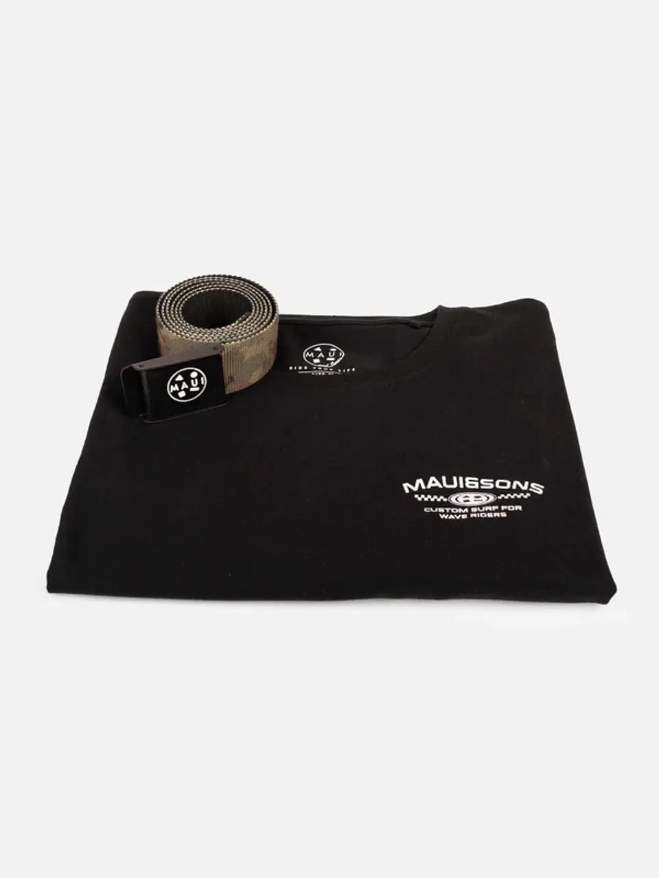 Pack Polera Hombre + Cinturón Negra Maui 5AV1116-MV 3