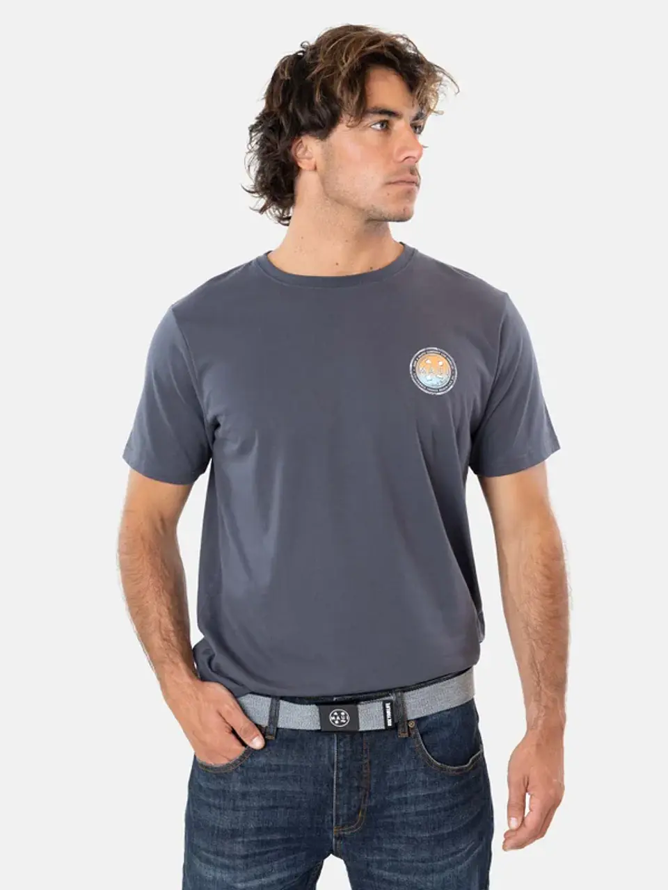 Pack Polera + Cinturón Hombre Gris Maui 5AV1115-MV 1