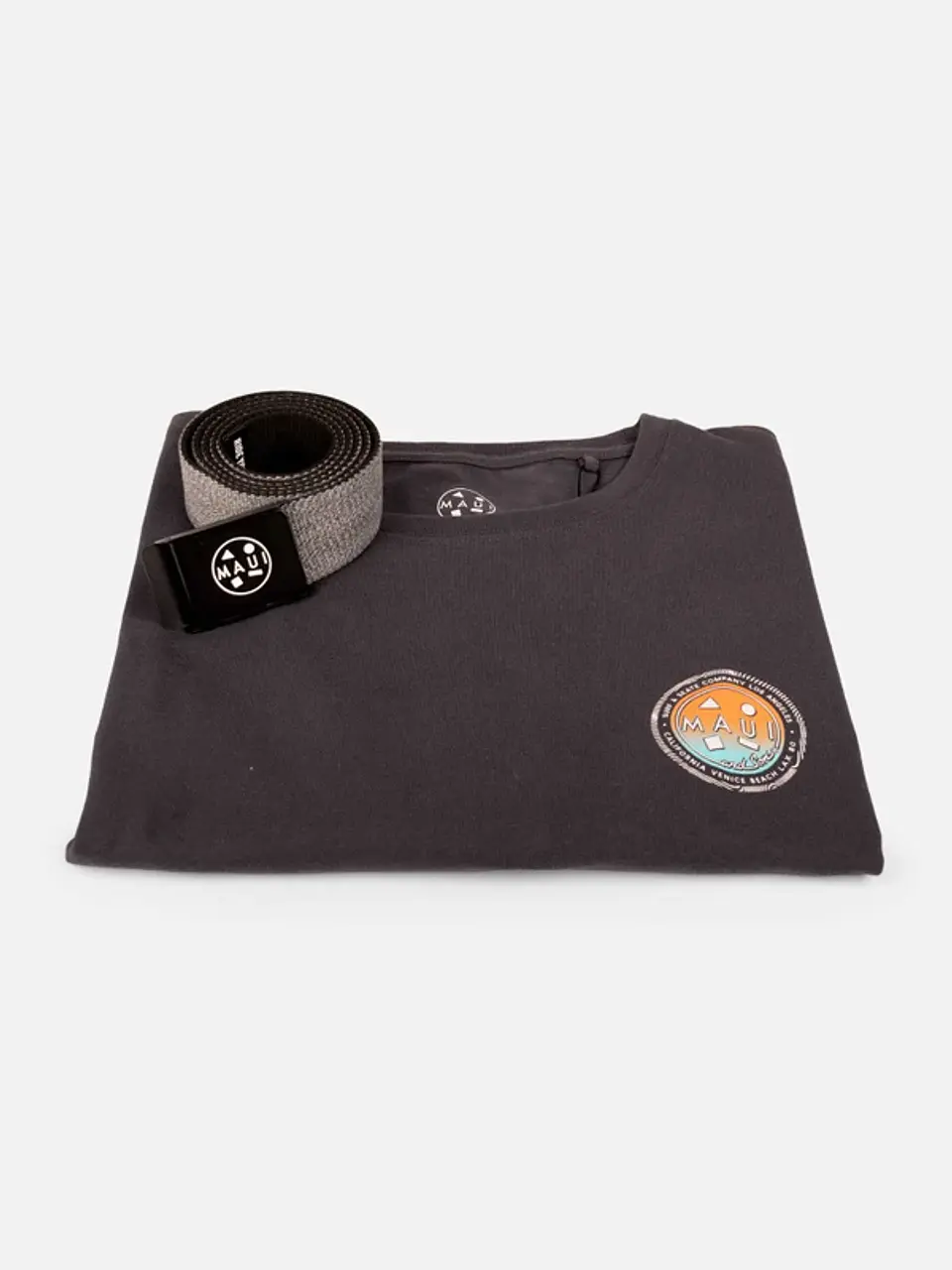 Pack Polera + Cinturón Hombre Gris Maui 5AV1115-MV 3