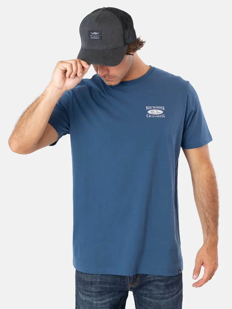 Pack Polera + Jockey Hombre Denim Maui 5AV1113-MV 1