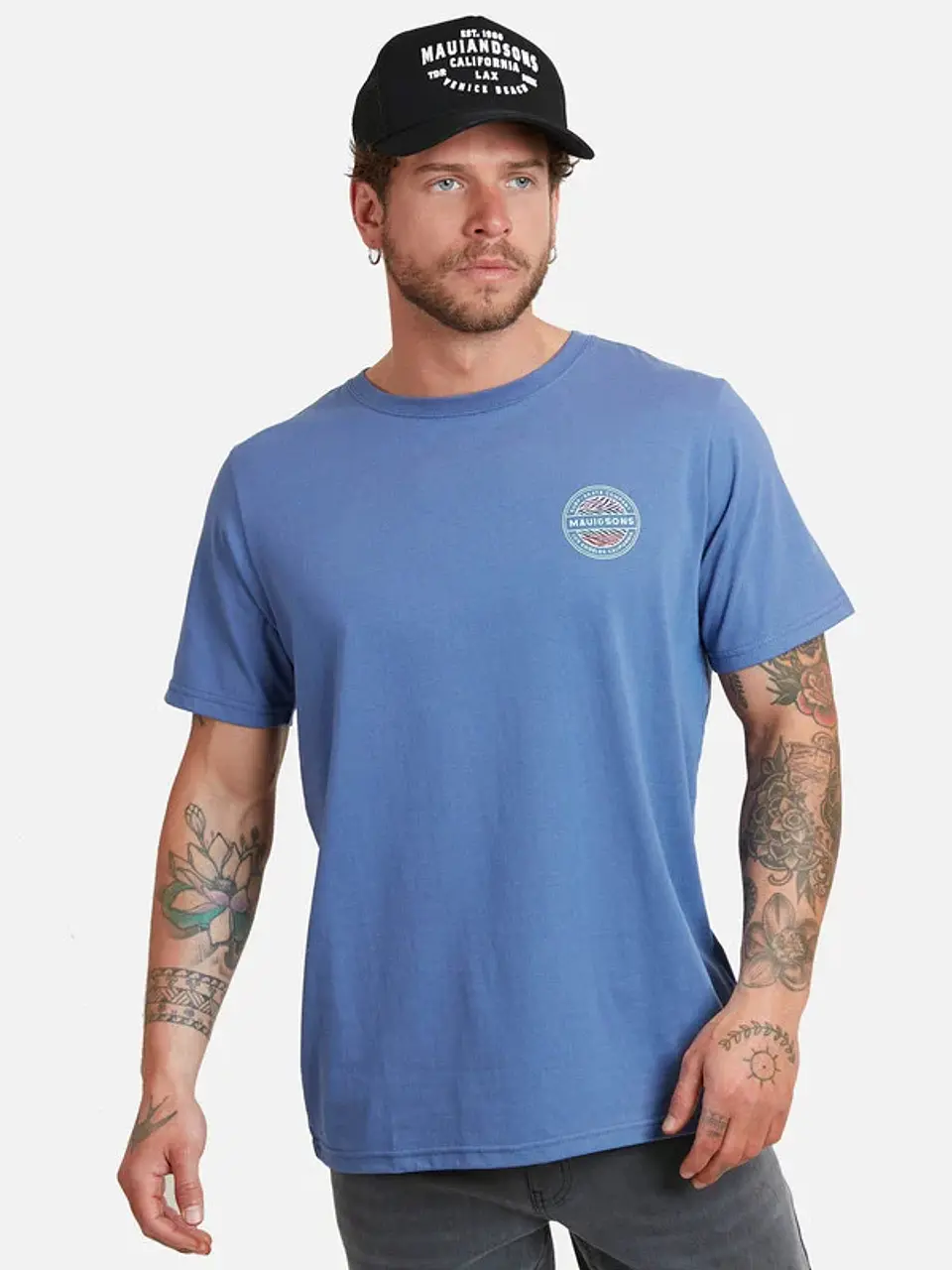 Pack Polera + Jockey Hombre Azul Maui 5AV1756-MV 1
