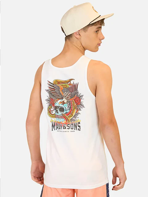 Polera Juvenil Blanca Maui 5P733-MV