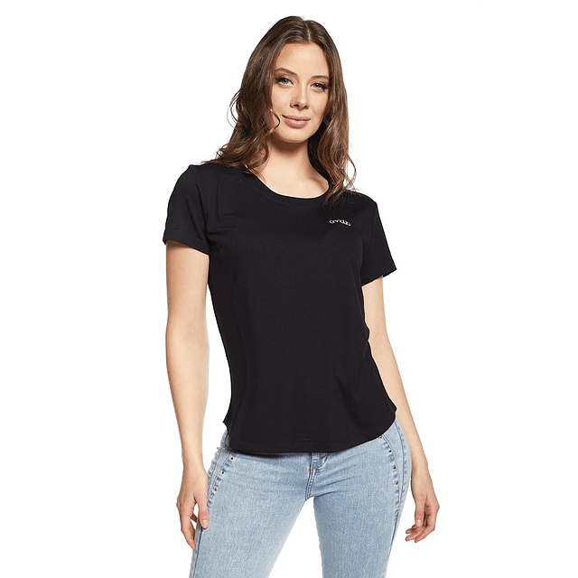 Polera Mujer Negra Amalia 4508