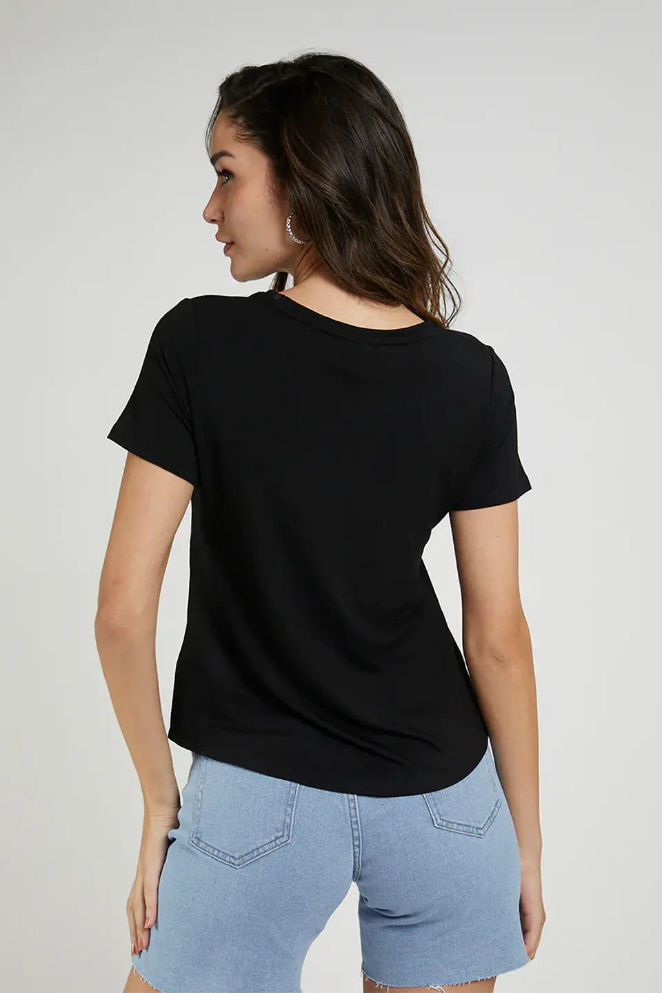 Polera Mujer Negra Amalia 4782 2