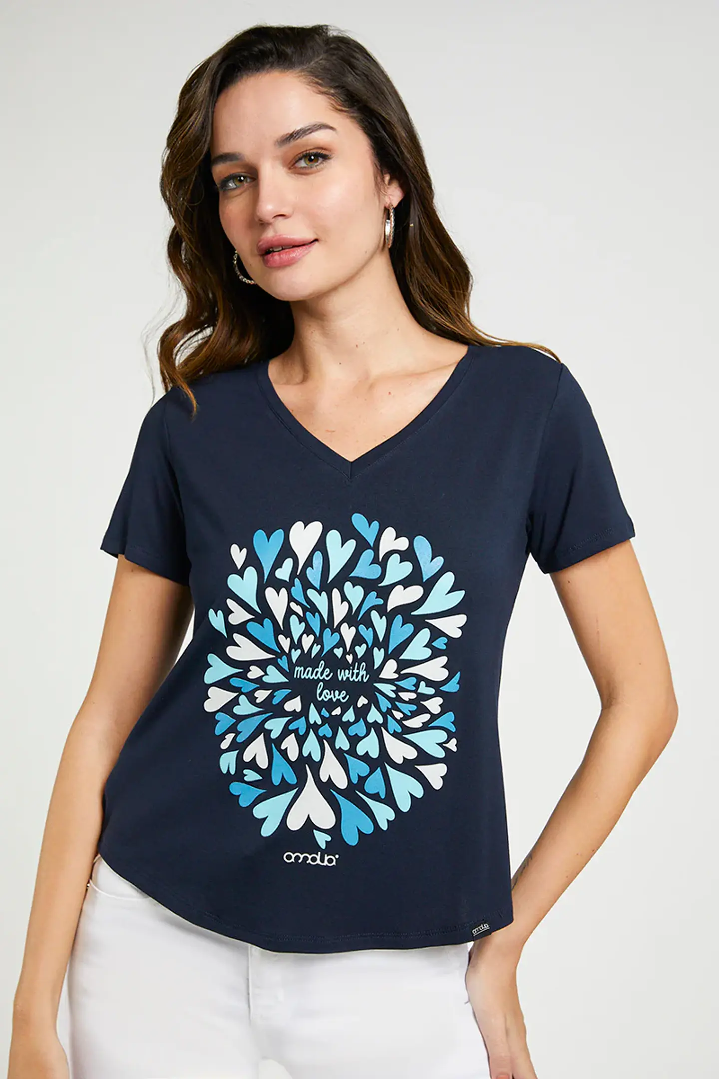 Polera Mujer Azul Amalia 4954 1