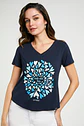 Polera Mujer Azul Amalia 4954 - Miniatura 1