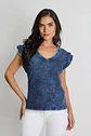 Polera Mujer Azul Amalia 4965 - Miniatura 1