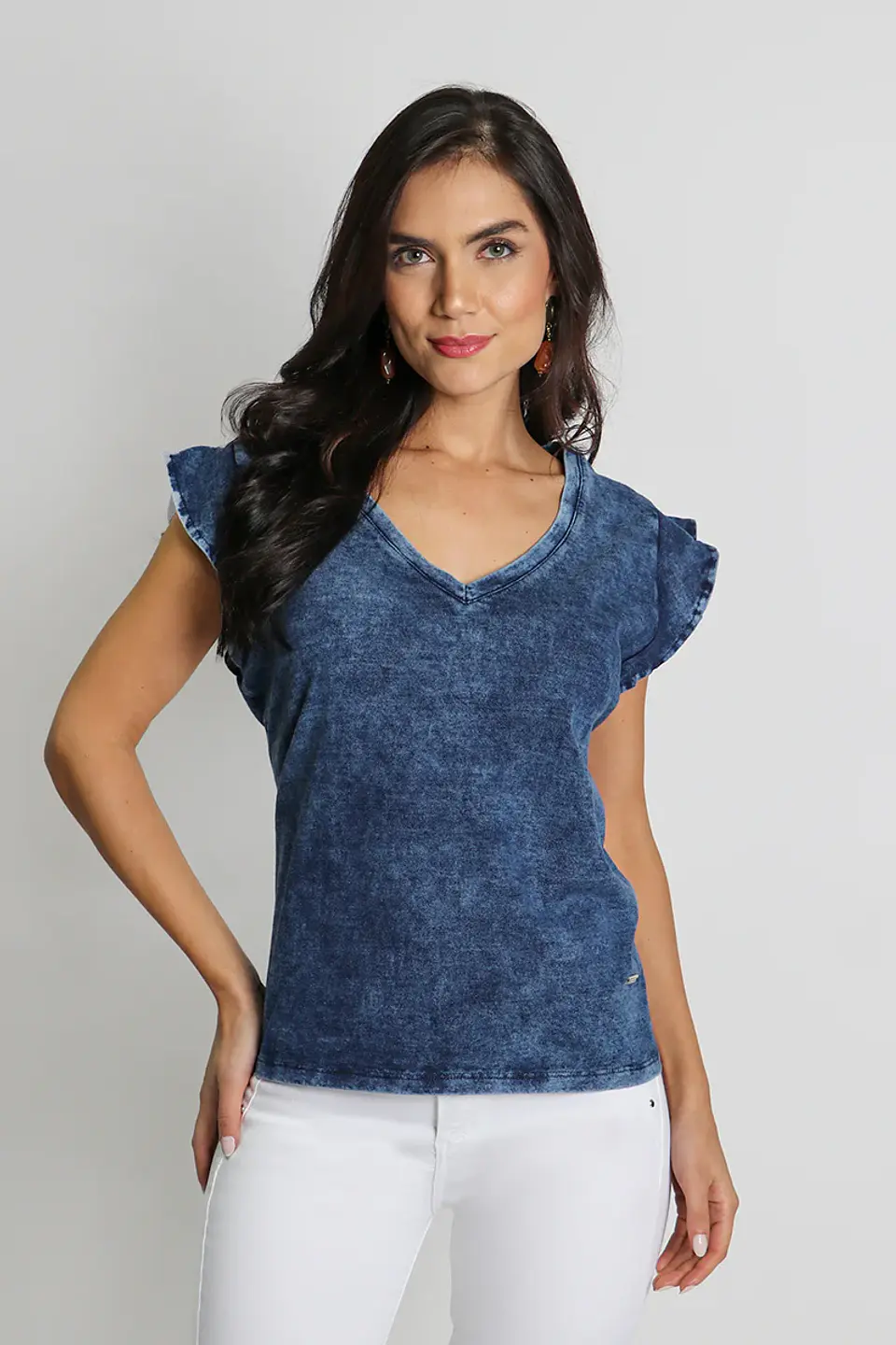 Polera Mujer Azul Amalia 4965 1