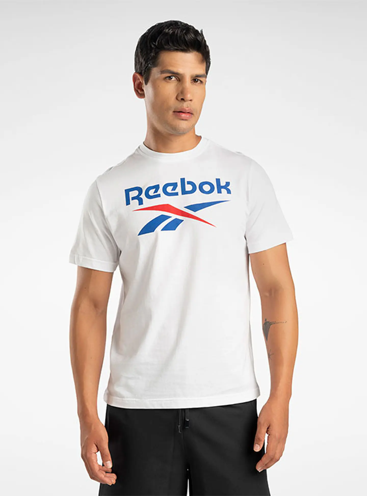 Polera Hombre Blanco Reebok 100071175 1