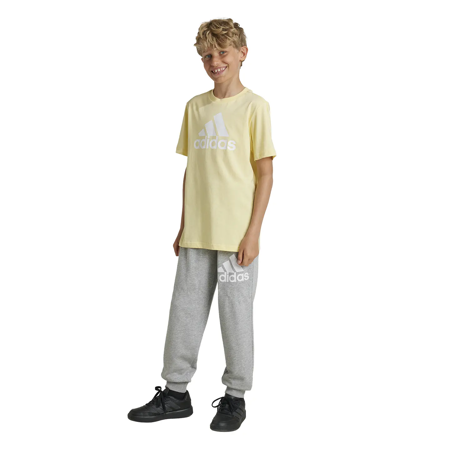 Pantalón de Buzo Juvenil Gris Adidas IX9587 1