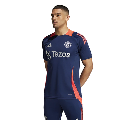 Camiseta Entrenamiento Tiro 24 Manchester United Hombre Azul Adidas IT2010