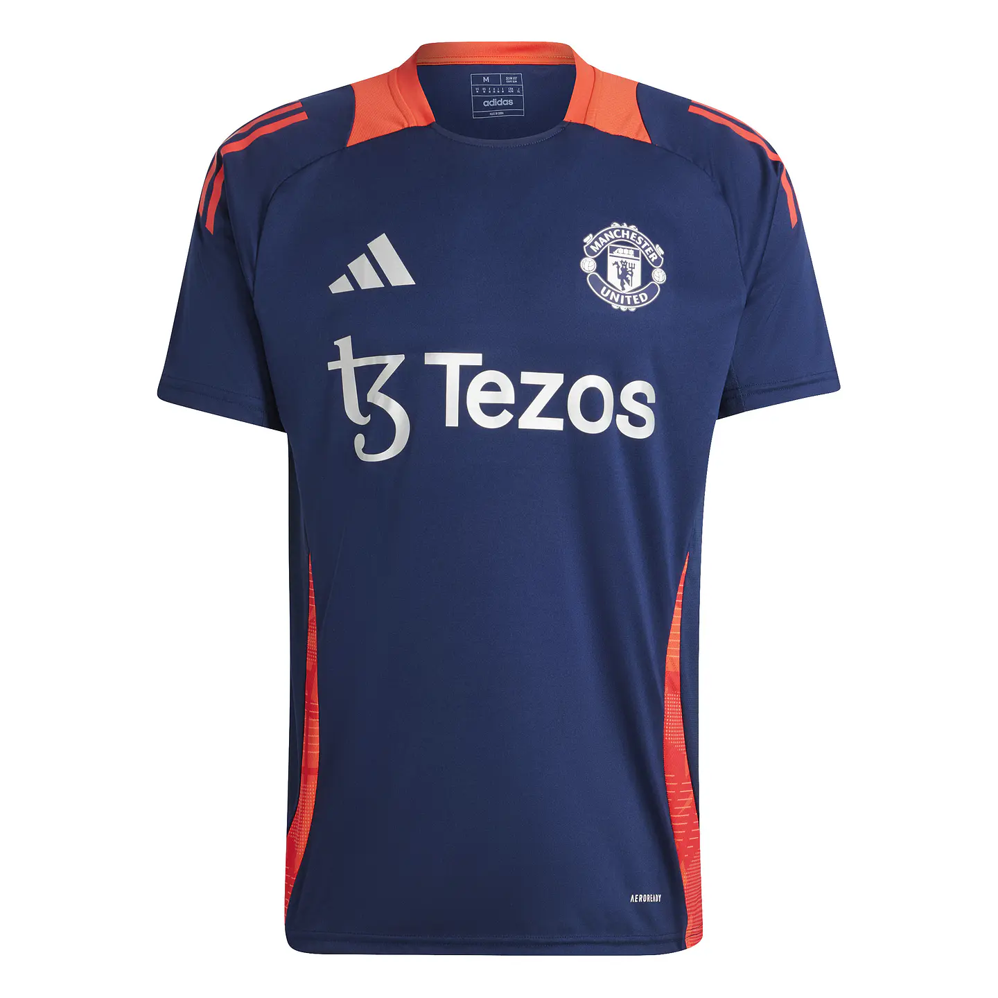 Camiseta Entrenamiento Tiro 24 Manchester United Hombre Azul Adidas IT2010 5