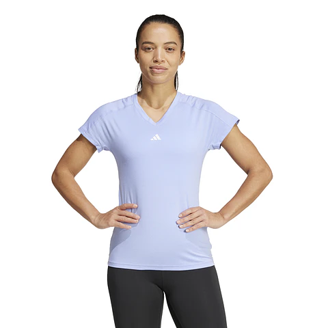 Polera Mujer Celeste Adidas IX1005