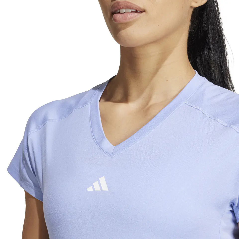 Polera Mujer Celeste Adidas IX1005 3
