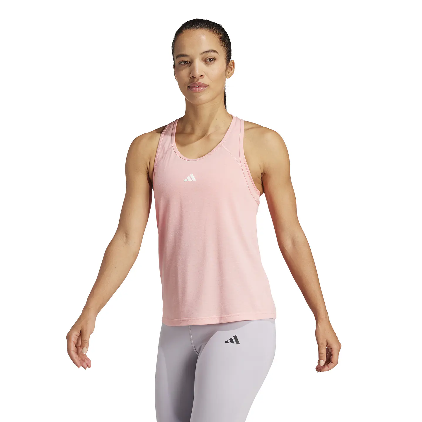 Polera Mujer Rosada Adidas IX1018 1