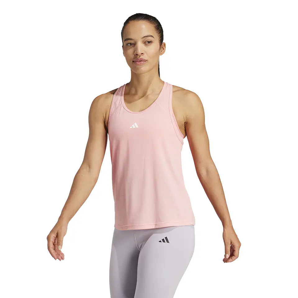 Polera Mujer Rosada Adidas IX1018 1