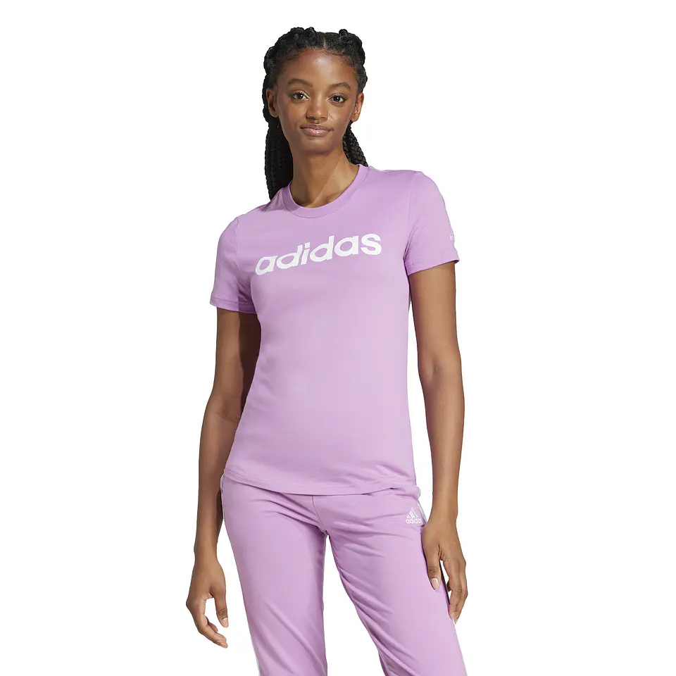 Polera Mujer Rosada Adidas IY9192 1