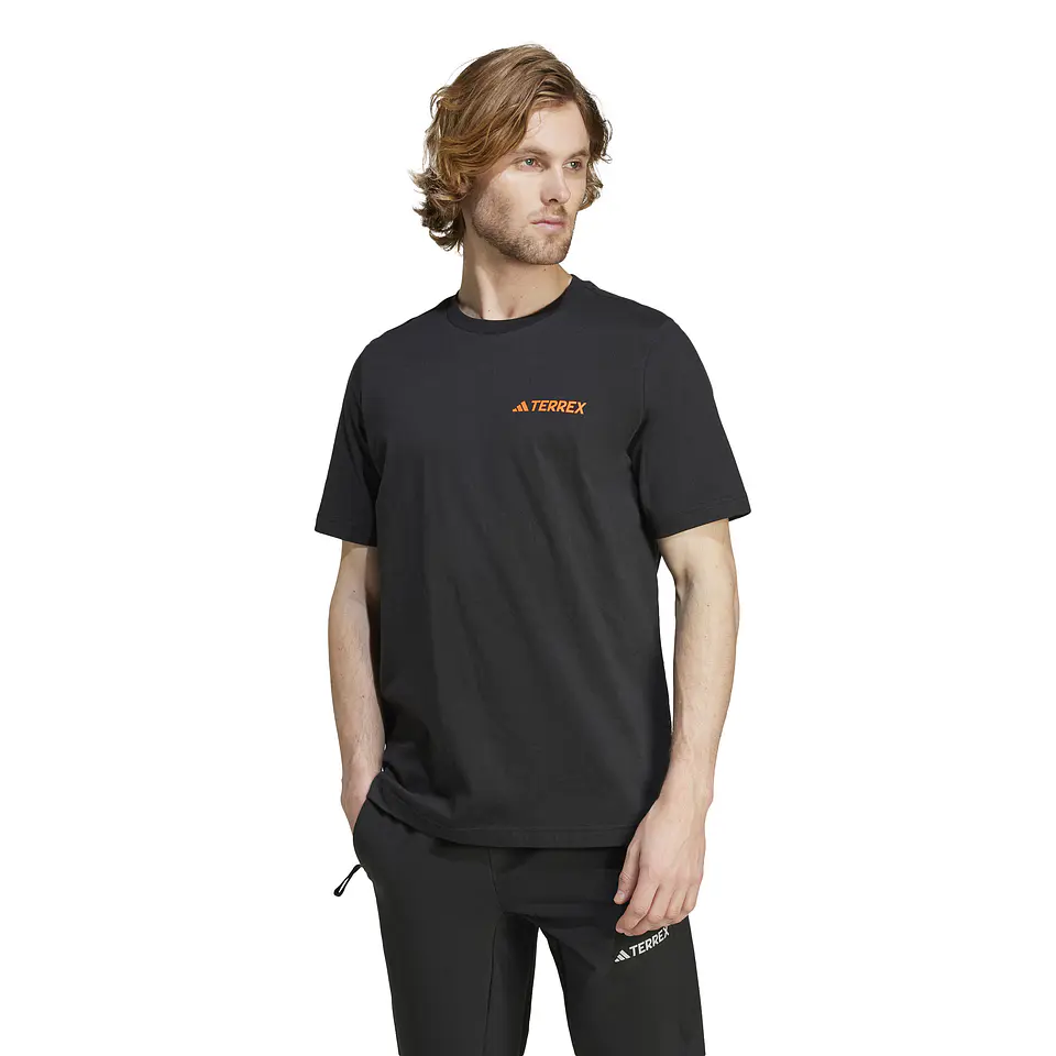 Polera Hombre Negra Adidas IZ0466 1