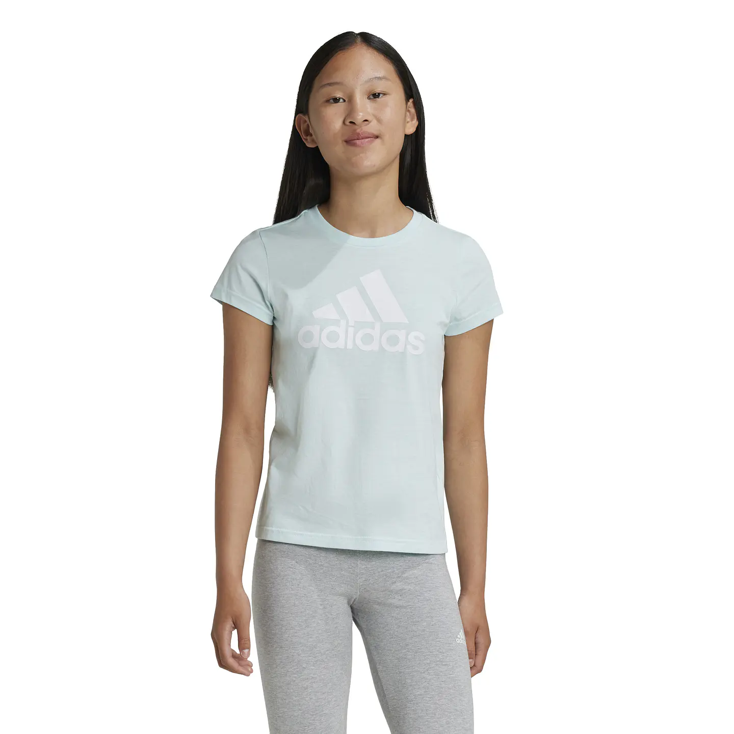 Polera Juvenil Celeste Adidas IZ3468 1