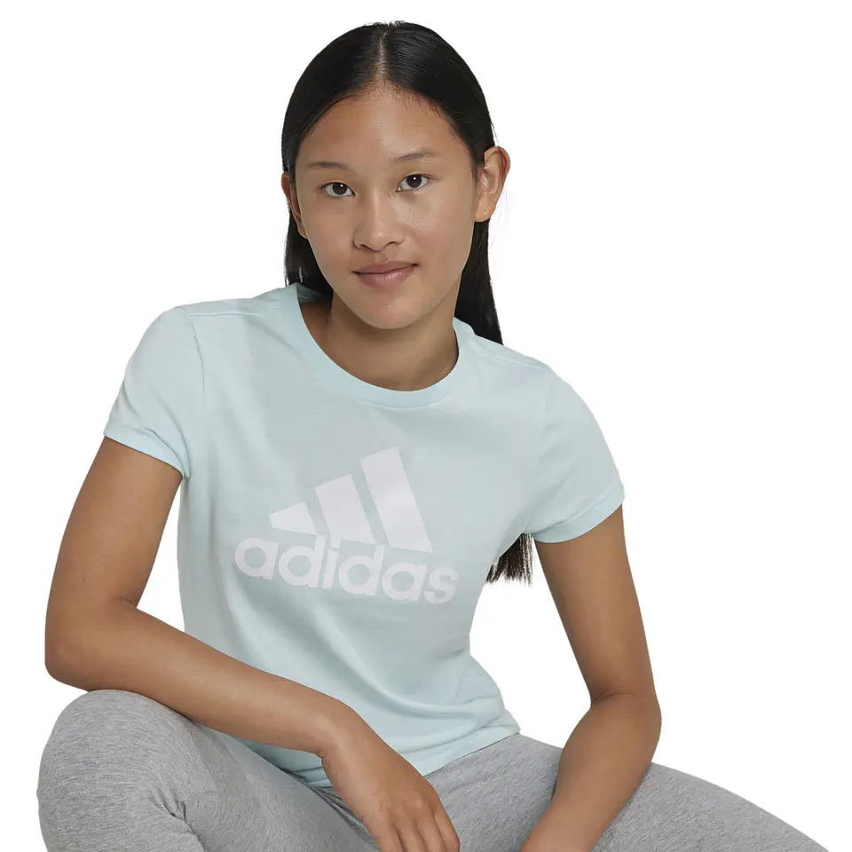 Polera Juvenil Celeste Adidas IZ3468 4
