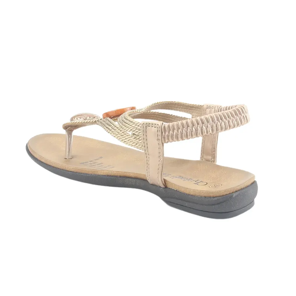 Sandalia Mujer Dorada Chalada 13-ANATOMIC78GO 2