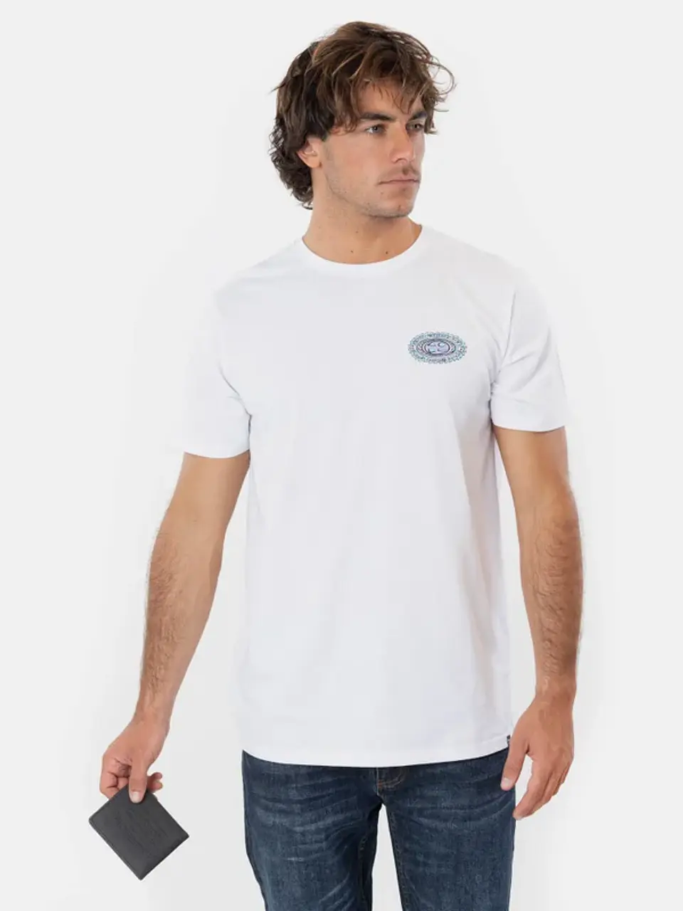 Pack Polera + Billetera Hombre Blanca Maui AV1118-MV 1