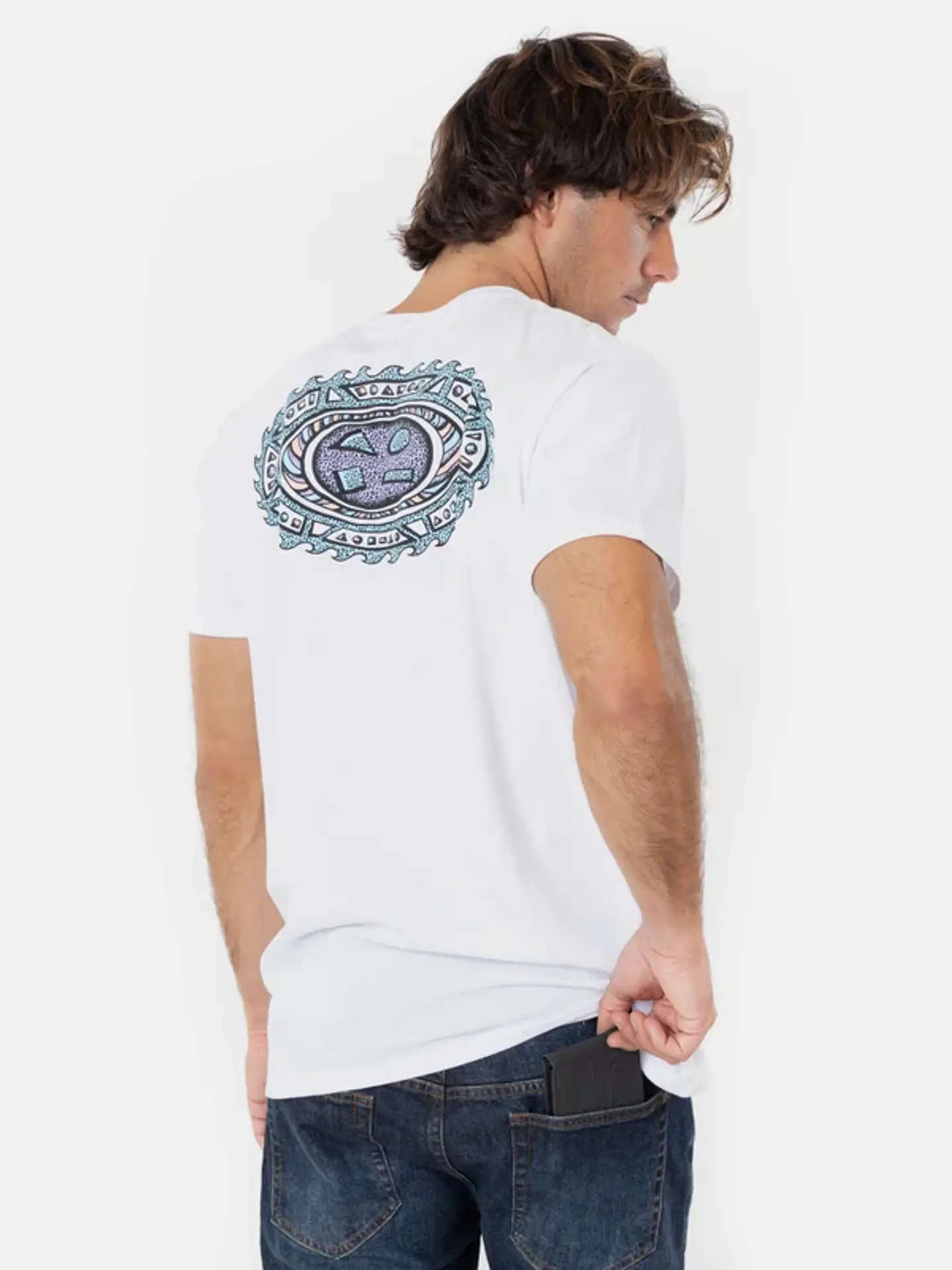 Pack Polera + Billetera Hombre Blanca Maui AV1118-MV 2