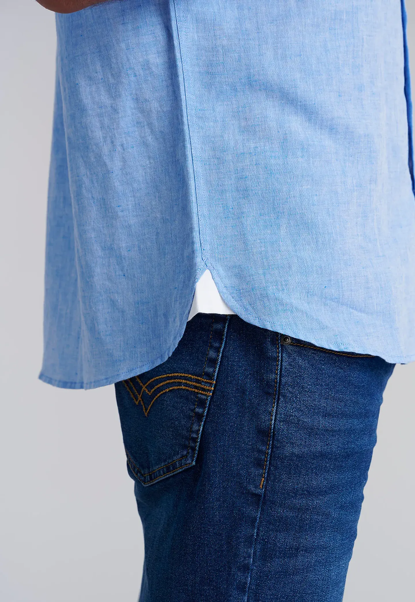Camisa Hombre Azul Ferouch 158416Y-0032 4