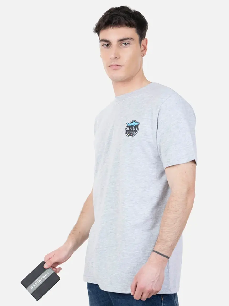 Pack Polera + Billetera Hombre Gris Maui AV1553-MV23 1