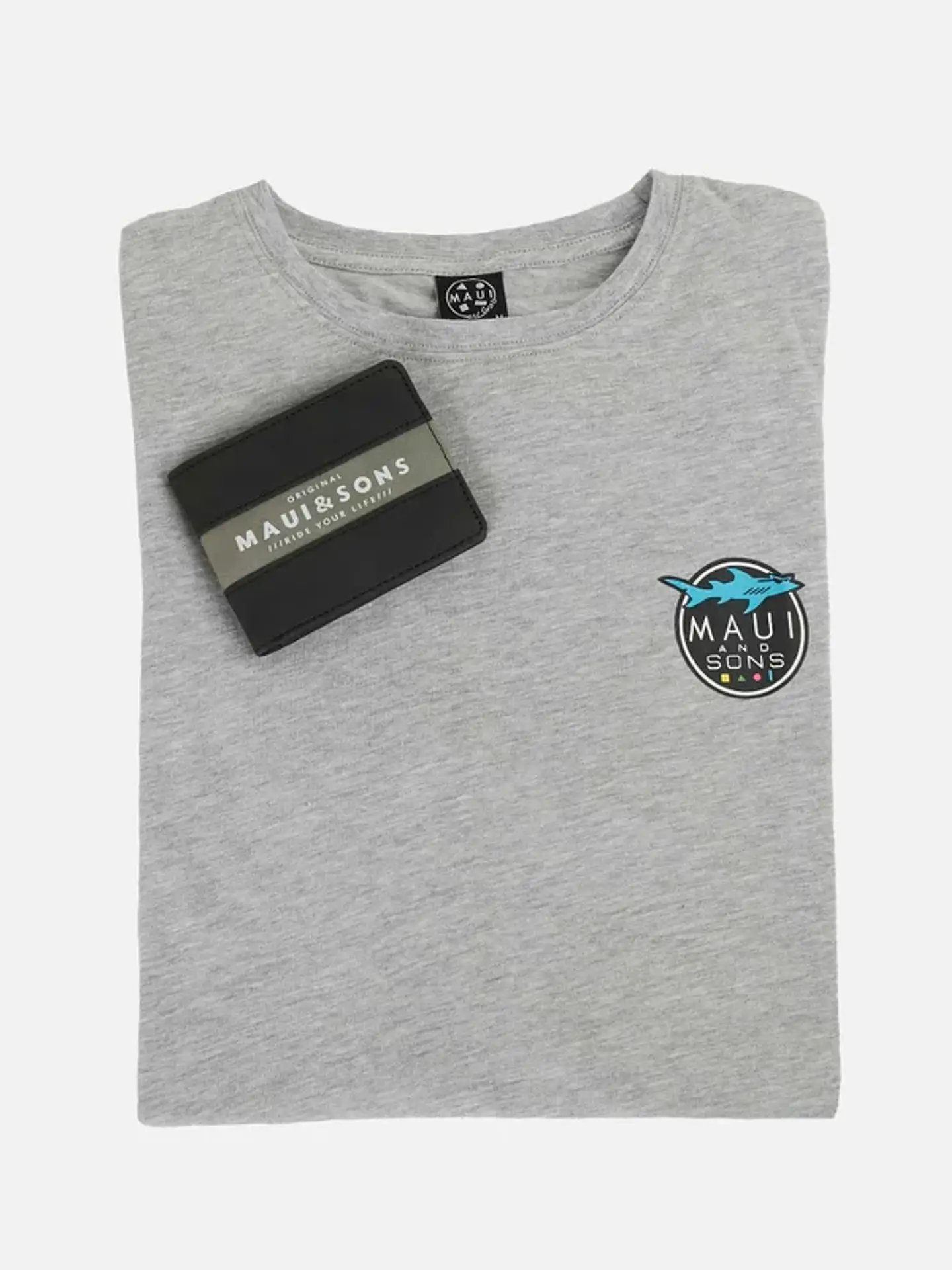 Pack Polera + Billetera Hombre Gris Maui AV1553-MV23 3