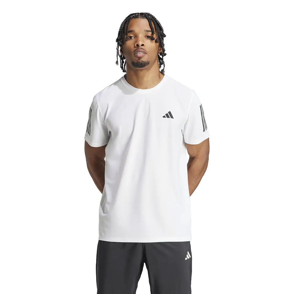 Polera Hombre Blanca Adidas IK7436 1