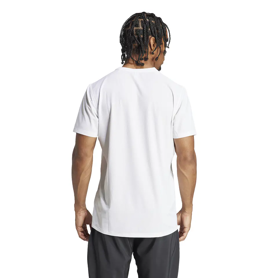 Polera Hombre Blanca Adidas IK7436 2