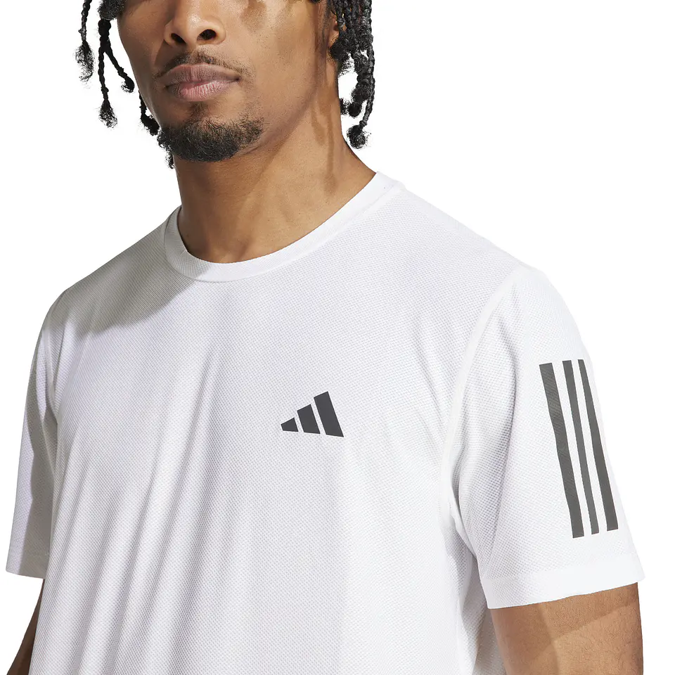 Polera Hombre Blanca Adidas IK7436 4